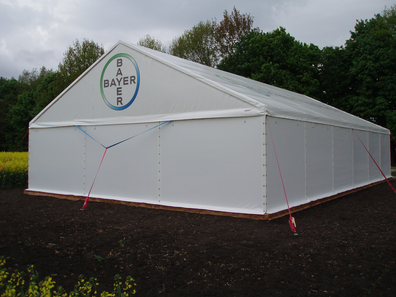 Тентовий ангар побудований для компанії BAYER від TENT.UA, - Tent.Ua