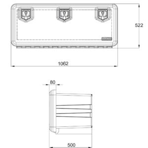 Ящик ARKA 1000 мм, інструментальний - Tent.Ua
