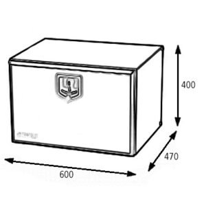 Ящик метал 500 мм, інструментальний Daken - Tent.Ua