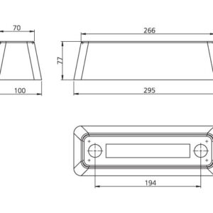 Відбійник гумовий295х100х77 Турцея - Tent.Ua