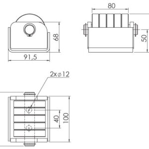 Отбойник роликовий 120х91х85 Турція - Tent.Ua