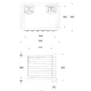 Ящик інструментальний ARKA 685 мм - Tent.Ua