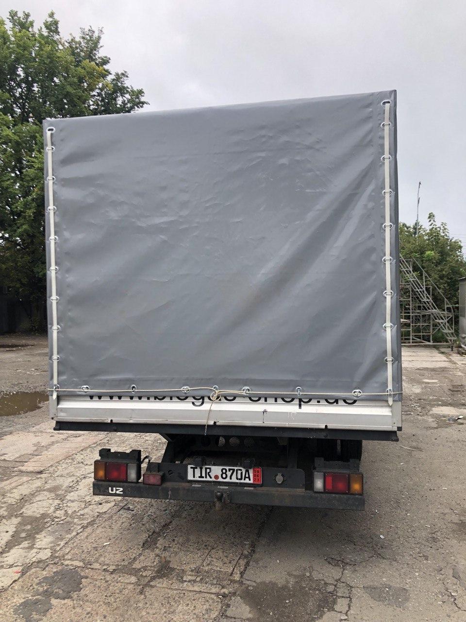Тентова ПВХ тканина сіра щільність 650 /м2, Корея - Tent.Ua - Зображення 3