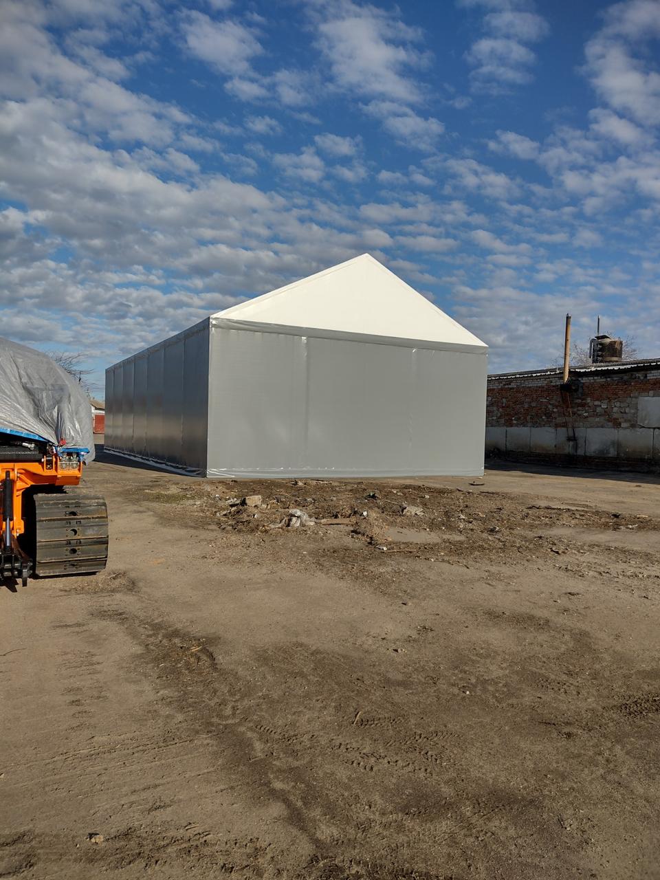 Тентова ПВХ тканина сіра щільність 650 /м2, Корея - Tent.Ua - Зображення 9