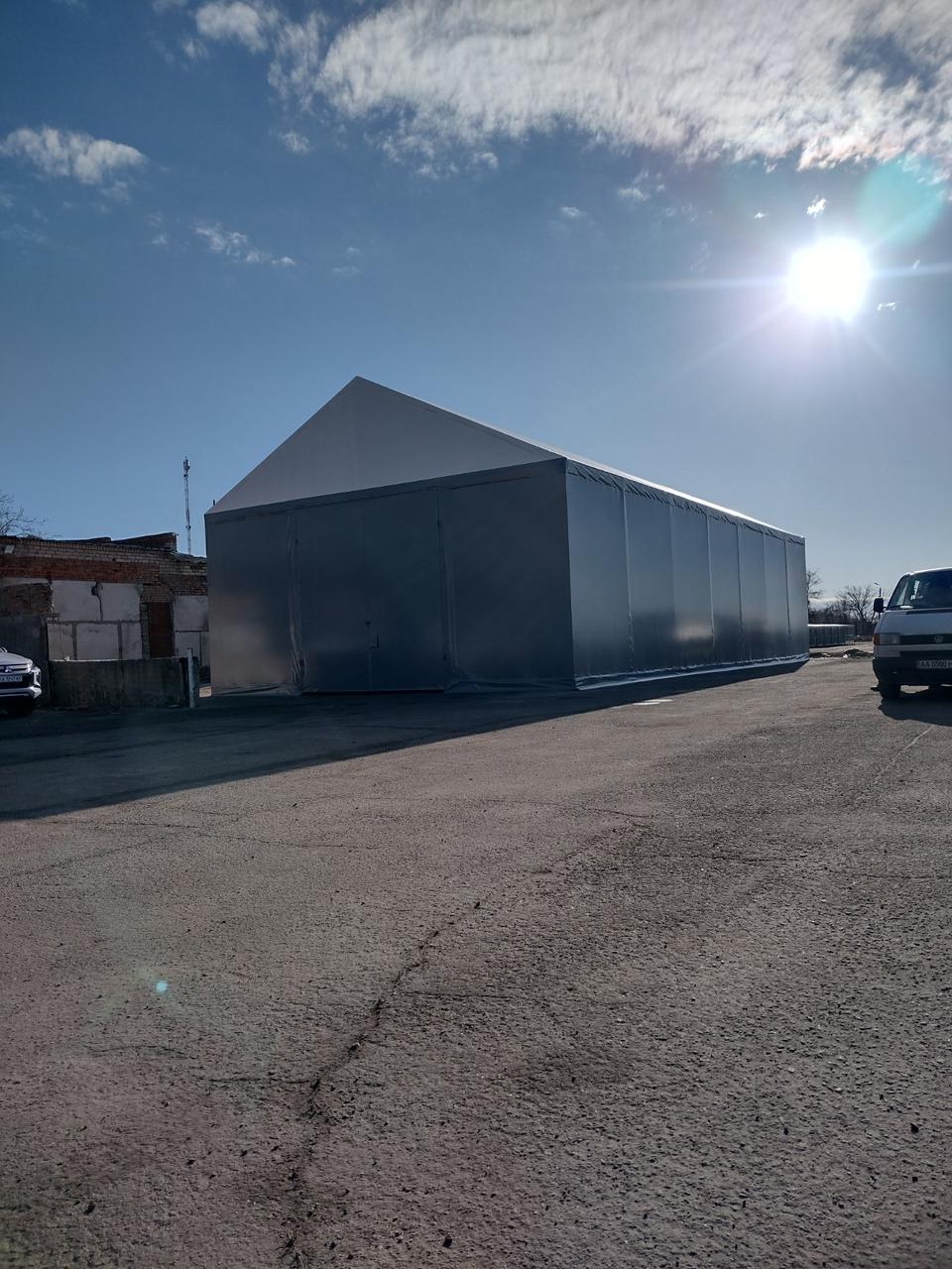 Тентова ПВХ тканина сіра щільність 650 /м2, Корея - Tent.Ua - Зображення 10